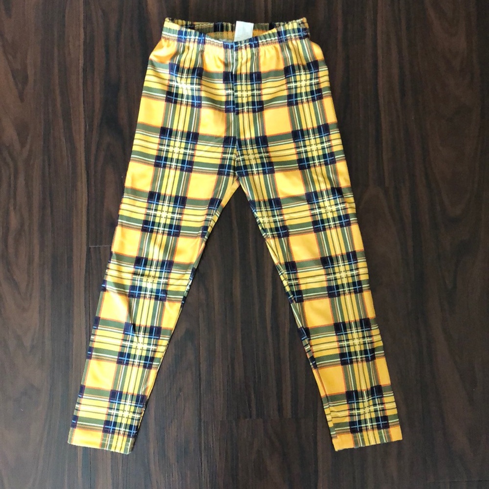 Plaid leggings